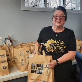 parcels are prepared for distribution to clients